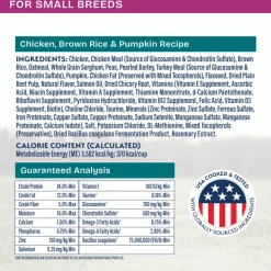Natural Balance Health Protection Small Breed Dry Dog Food, Chicken, Brown Rice & Pumpkin Recipe