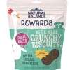 Natural Balance Pet Foods Rewards Bite-Size Crunchy Biscuits Small Breed Dog Treats Chicken, 8-oz