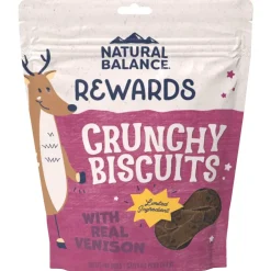 Natural Balance Rewards Crunchy Biscuits with Real Venison Dog Treats