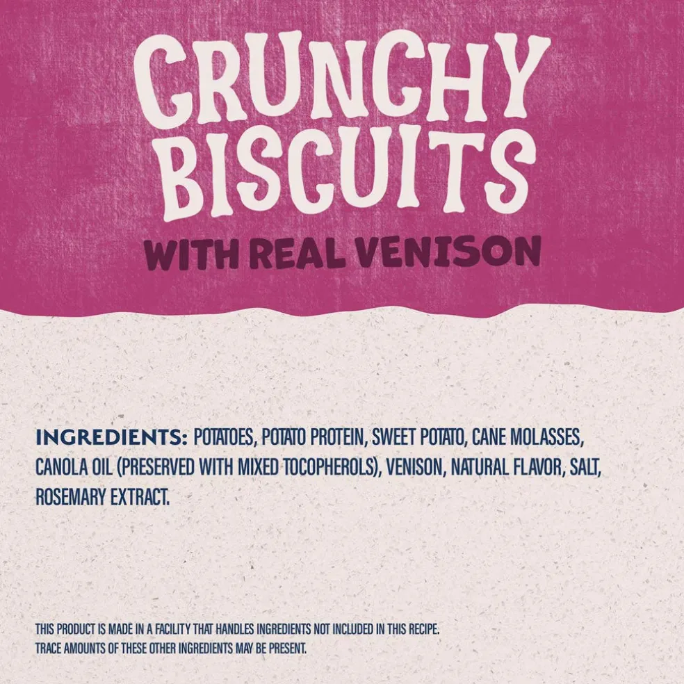 Natural Balance Rewards Crunchy Biscuits with Real Venison Dog Treats