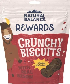Natural Balance Rewards Crunchy Biscuits with Real Bison Dog Treats