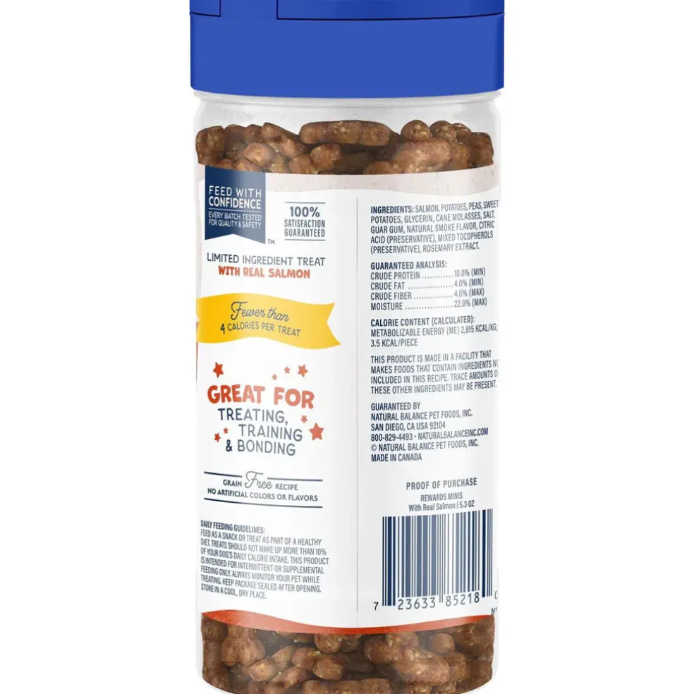 Natural Balance Rewards Minis with Real Salmon Dog Treats, 5.3-oz