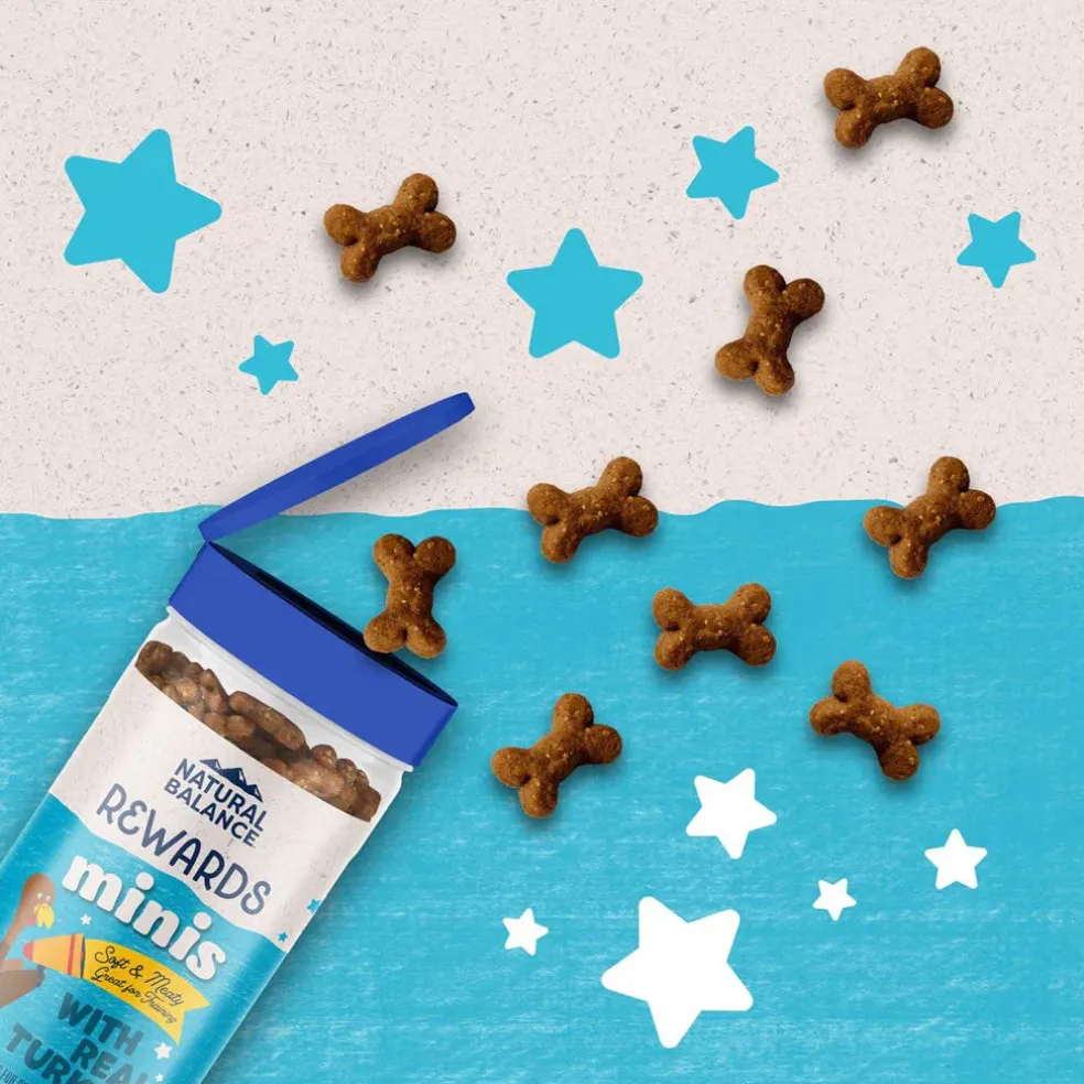 Natural Balance Rewards Minis with Real Turkey Dog Treats, 5.3-oz