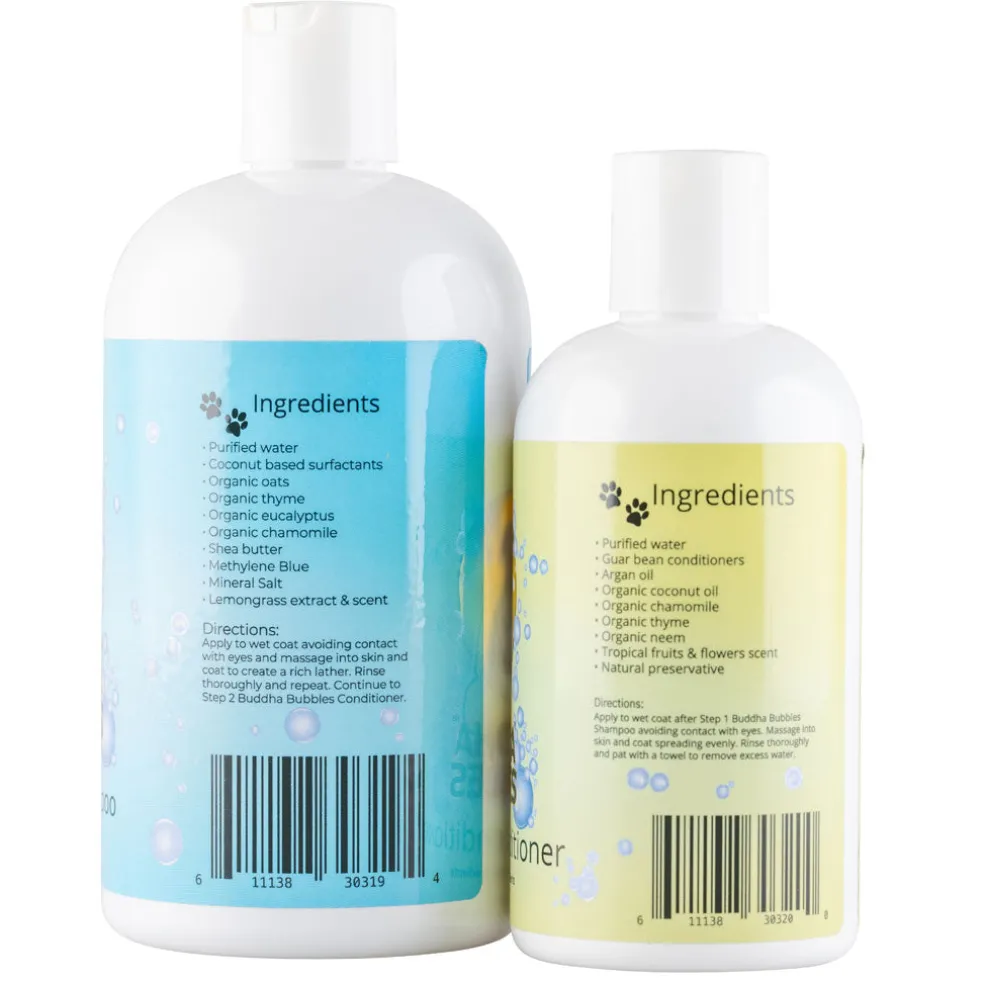 Natural Cravings Buddha Bubbles Grab-and-Go Set Organic Shampoo & Conditioner for Dogs & Cats