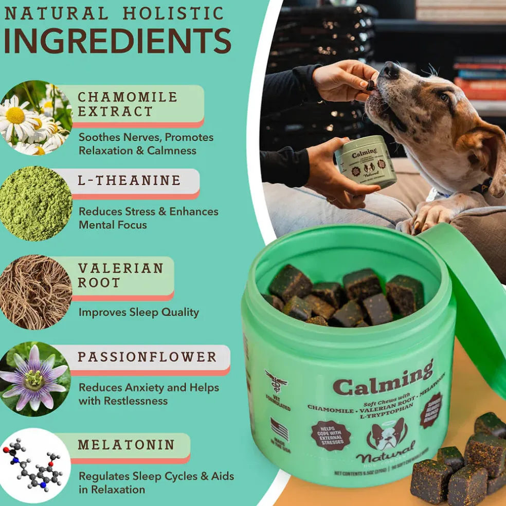 Natural Dog Company Calming Soft Chews for Dogs (90 Chews)