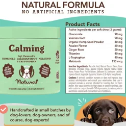 Natural Dog Company Calming Soft Chews for Dogs (90 Chews)