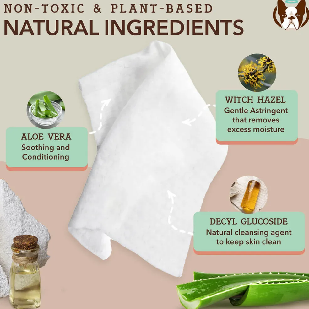 Natural Dog Company Extra Large Grooming Wipes (50 wipes)
