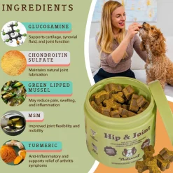 Natural Dog Company Hip & Joint Soft Chews for Dogs (90 Chews)