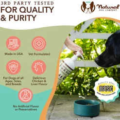 Natural Dog Company Liquid Glucosamine Hip & Joint Liquid Supplement (16 oz)