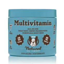 Natural Dog Company Multivitamin All-In-One Soft Chews for Dogs (90 Chews)