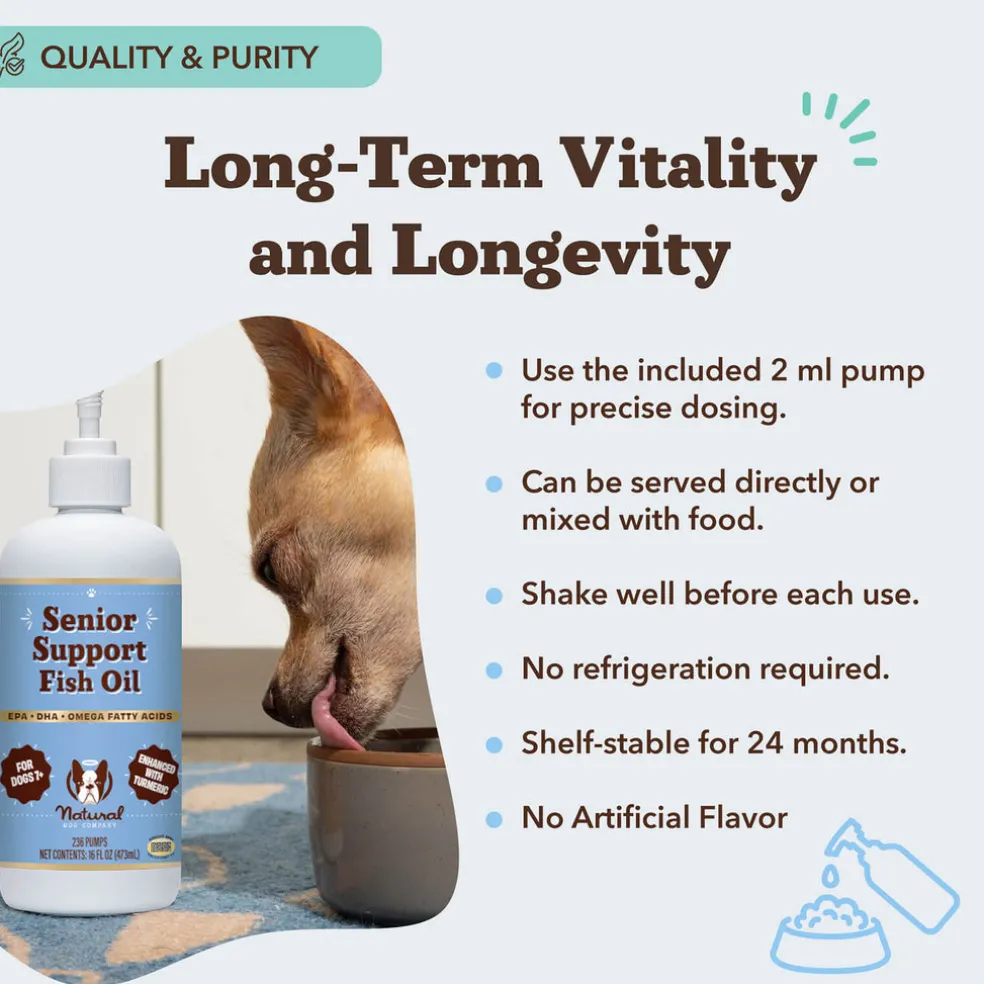 Natural Dog Company Senior Support Fish Oil (16 oz)