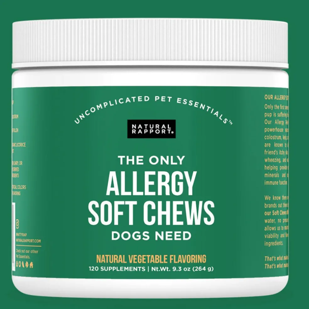 Natural Rapport the Only Allergy Soft Chews Dogs Need Allergy Supplement