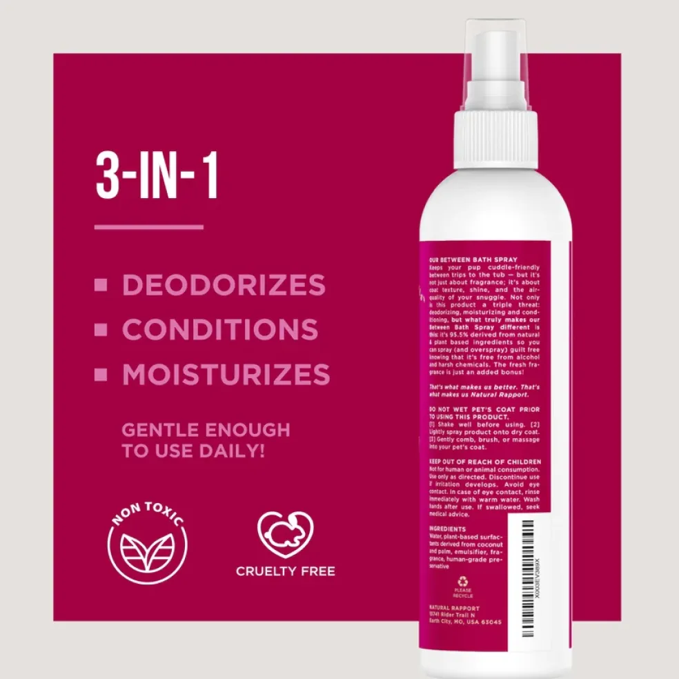 Natural Rapport The Only Between Bath Spray Dogs Need (8 oz)