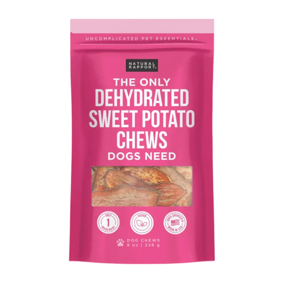 Natural Rapport The Only Dehydrated Sweet Potato Chews Dogs Need