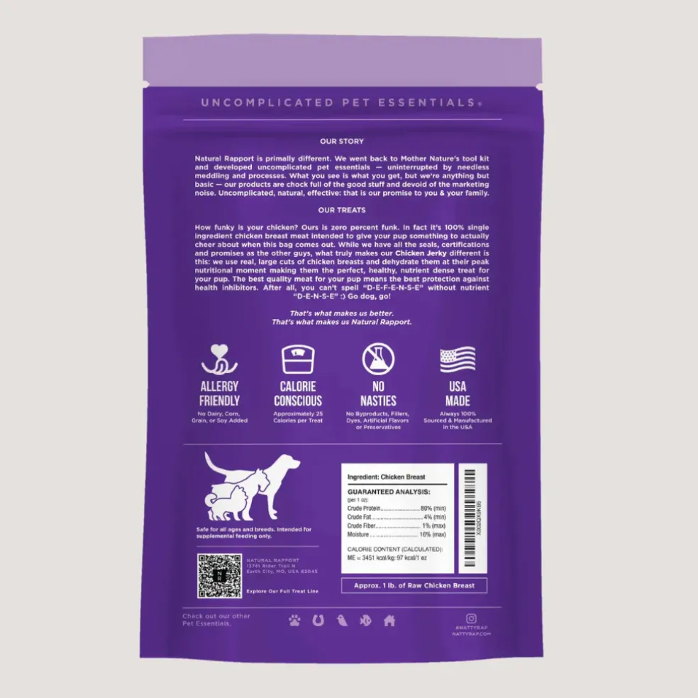 Natural Rapport The Only Dehydrated Chicken Jerky Dogs Need