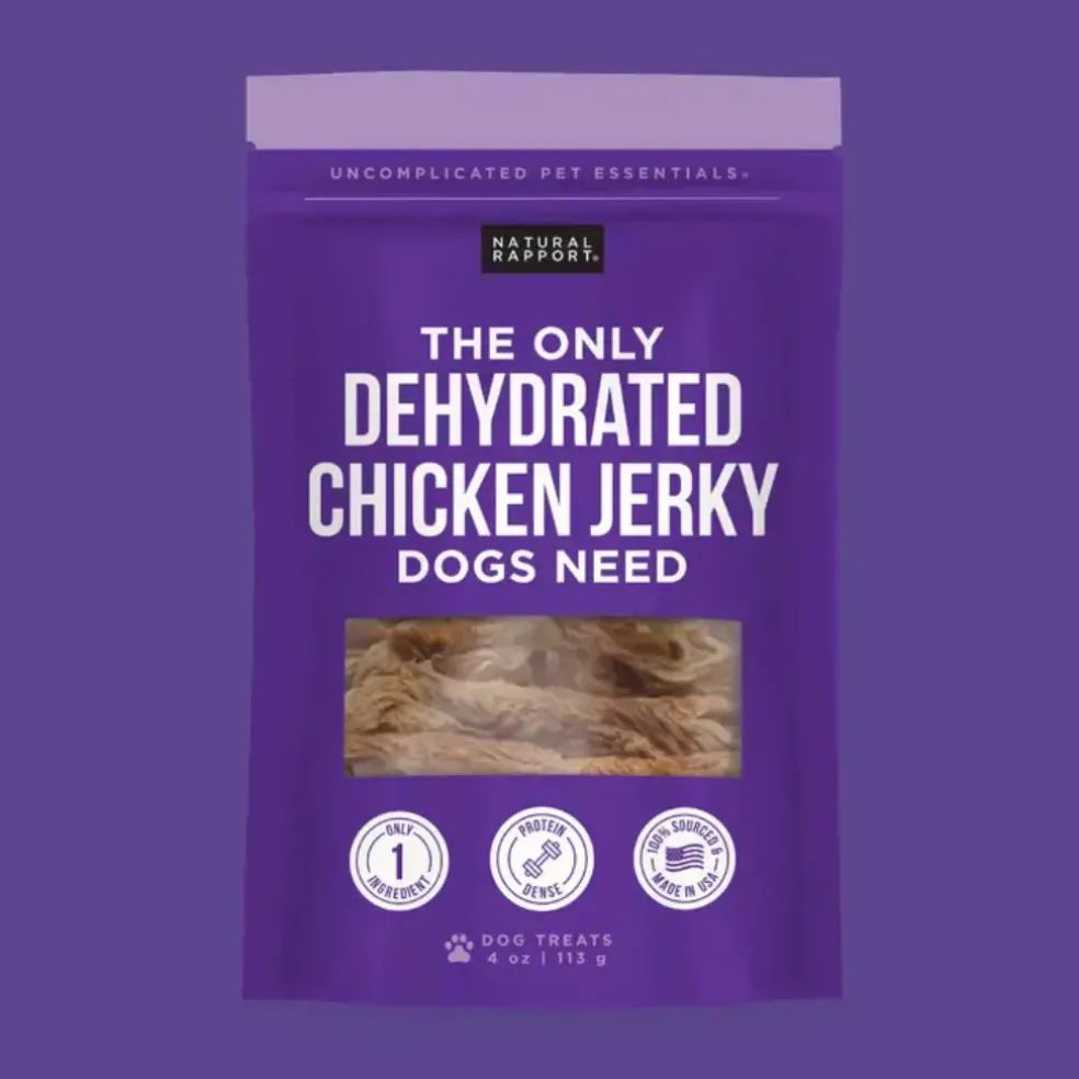 Natural Rapport The Only Dehydrated Chicken Jerky Dogs Need