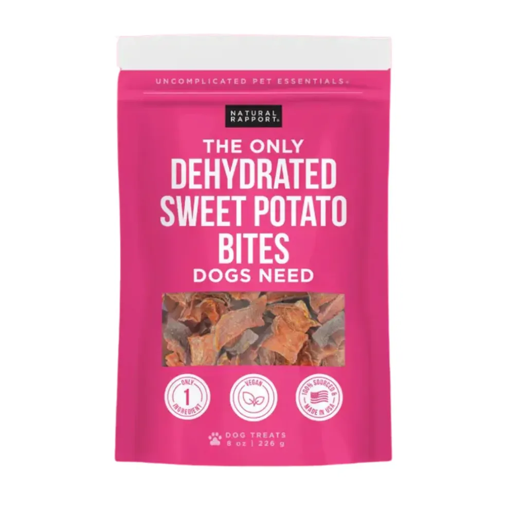 Natural Rapport The Only Dehydrated Sweet Potato Bites Dogs Need