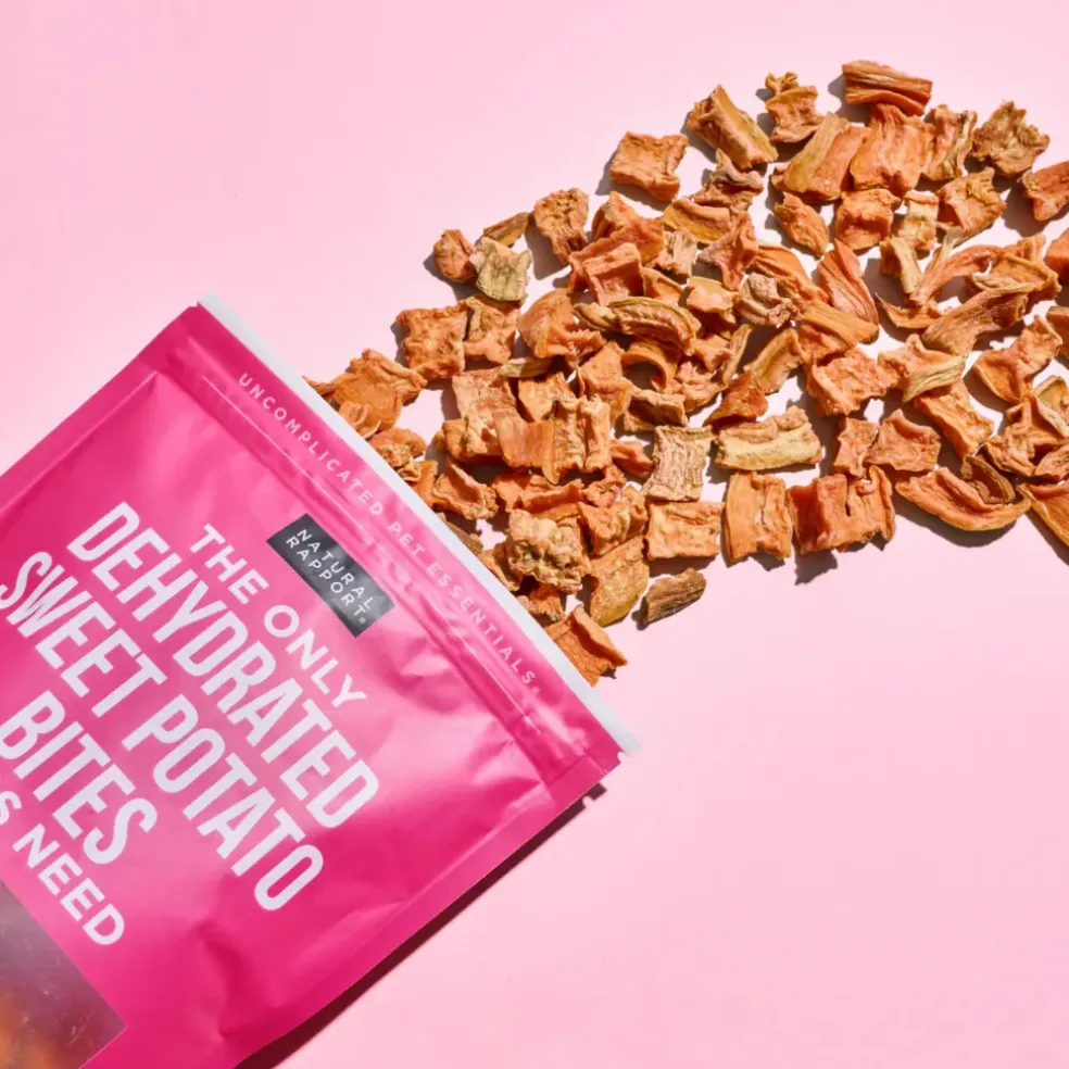 Natural Rapport The Only Dehydrated Sweet Potato Bites Dogs Need