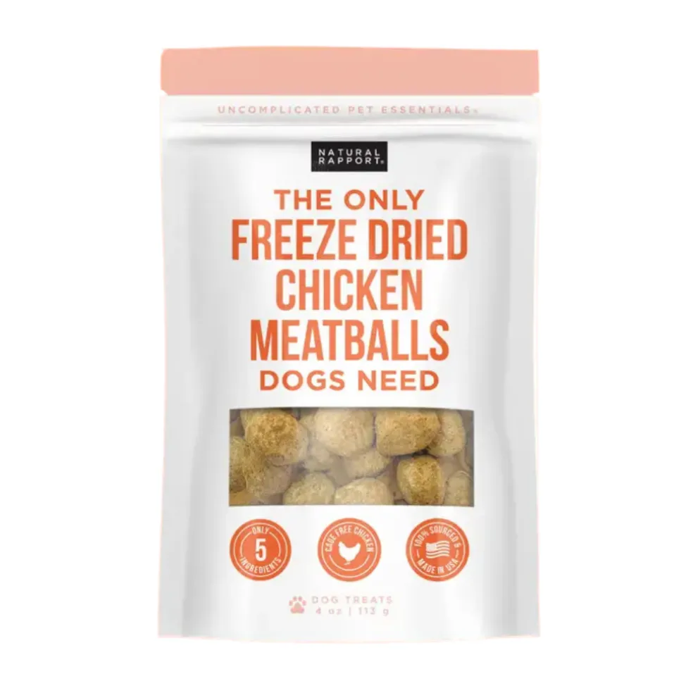 Natural Rapport The Only Freeze Dried Chicken Meatballs Dogs Need