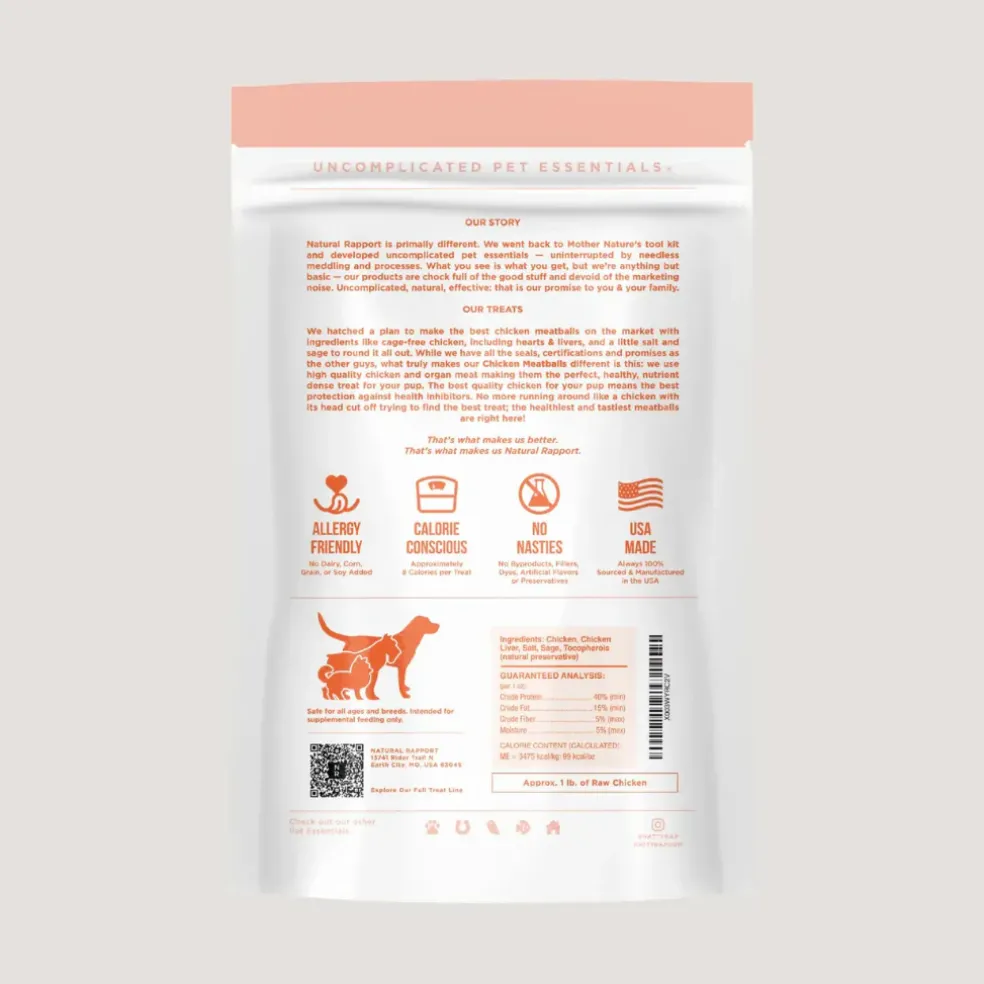 Natural Rapport The Only Freeze Dried Chicken Meatballs Dogs Need