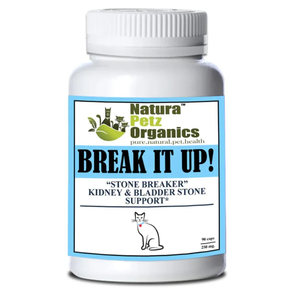 Natura Petz Organics Break It Up! Herbal Kidney & Bladder Stone Support for Cats