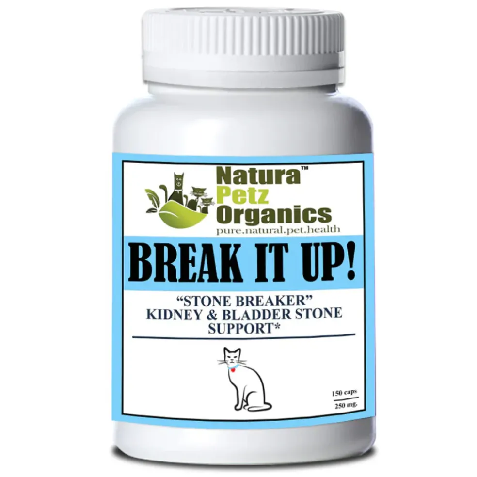 Natura Petz Organics Break It Up! Herbal Kidney & Bladder Stone Support for Cats