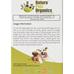 Natura Petz Organics Stone Breaker Starter Pack Organic Support for Bladder Stones & Kidney Stones for Dogs (30 capsules)