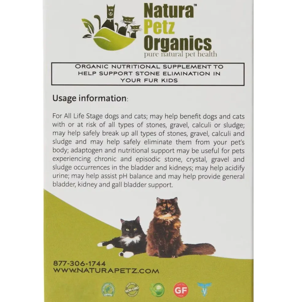 Natura Petz Organics Stone Breaker Starter Pack Organic Support for Bladder Stones & Kidney Stones fro Cats (30 ct)