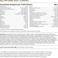 NaturVet All-In-One Daily Esentials Plus 4-in-1 Support for Dogs, 60 soft chews
