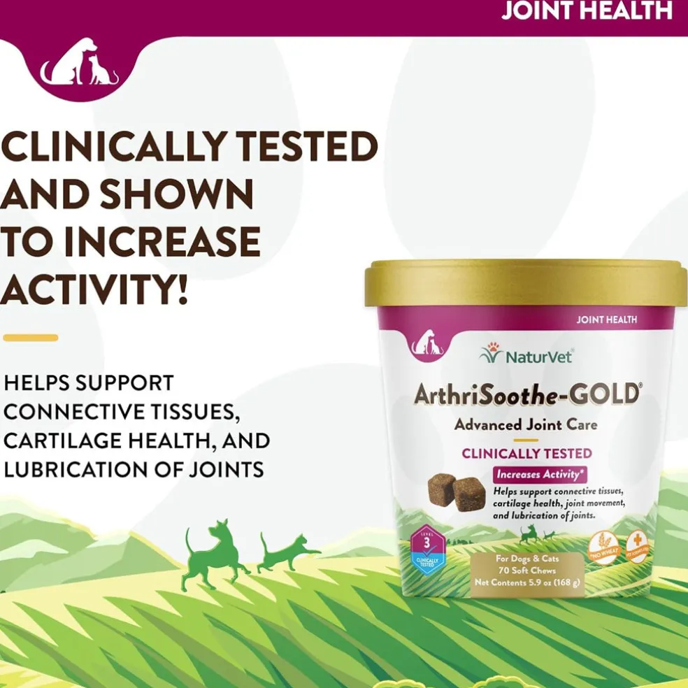 NaturVet ArthriSoothe Gold Advanced Joint Care Level 3 Soft Chew for Dogs & Cats