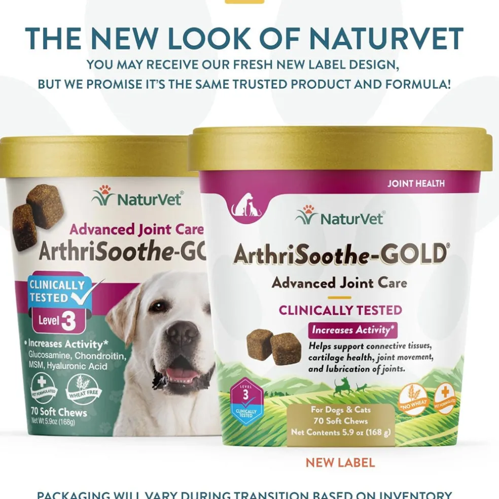 NaturVet ArthriSoothe Gold Advanced Joint Care Level 3 Soft Chew for Dogs & Cats