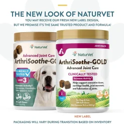 NaturVet ArthriSoothe Gold Advanced Joint Care Level 3 Soft Chew for Dogs & Cats
