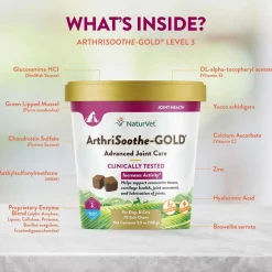 NaturVet ArthriSoothe Gold Advanced Joint Care Level 3 Soft Chew for Dogs & Cats