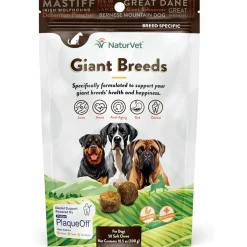 NaturVet Breed Specific Giant Breeds Supplement Soft Chews for Dogs, 50 count
