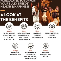 NaturVet Bully Specific Bully Breed Soft Chews for Dogs, 50 count
