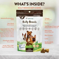NaturVet Bully Specific Bully Breed Soft Chews for Dogs, 50 count