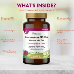 NaturVet Glucosamine DS Plus Level 2 Chewable Tablets with Chondroitin & MSM for Dogs & Cats