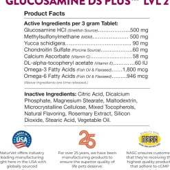 NaturVet Glucosamine DS Plus Level 2 Chewable Tablets with Chondroitin & MSM for Dogs & Cats