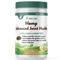 NaturVet Hemp Advanced Joint Health Soft Chews for Dogs