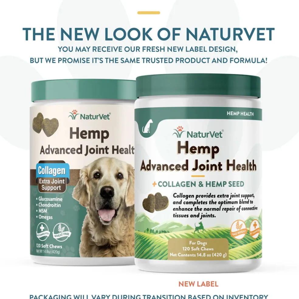 NaturVet Hemp Advanced Joint Health Soft Chews for Dogs