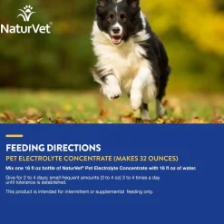 NaturVet Pet Electrolyte Concentrate for Dogs & Cats, 16-oz