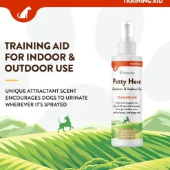 NaturVet Potty Here Training Aid Spray for Indoor & Outdoor Use (8 oz)