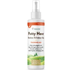NaturVet Potty Here Training Aid Spray for Indoor & Outdoor Use (8 oz)