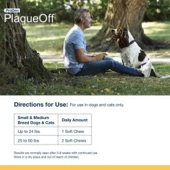 NaturVet Proden PlaqueOff Soft Chews for Small & Medium Breed Dogs & Cats