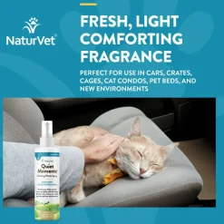 NaturVet Quiet Moments Herbal Calming Room Spray for Cats, 8-oz