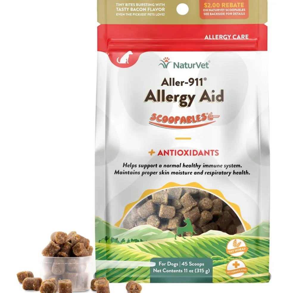 NaturVet Scoopables Aller-911 Allergy Aid Plus Antioxidants for Dogs (11 oz)