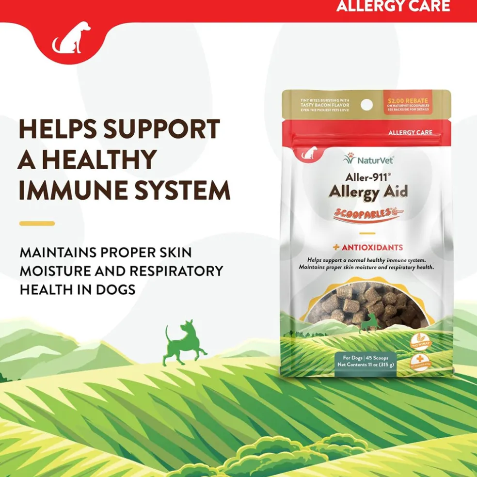 NaturVet Scoopables Aller-911 Allergy Aid Plus Antioxidants for Dogs (11 oz)