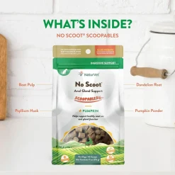 NaturVet Scoopables No Scoot Anal Gland Support Plus Pumpkins For Dogs, 11-oz