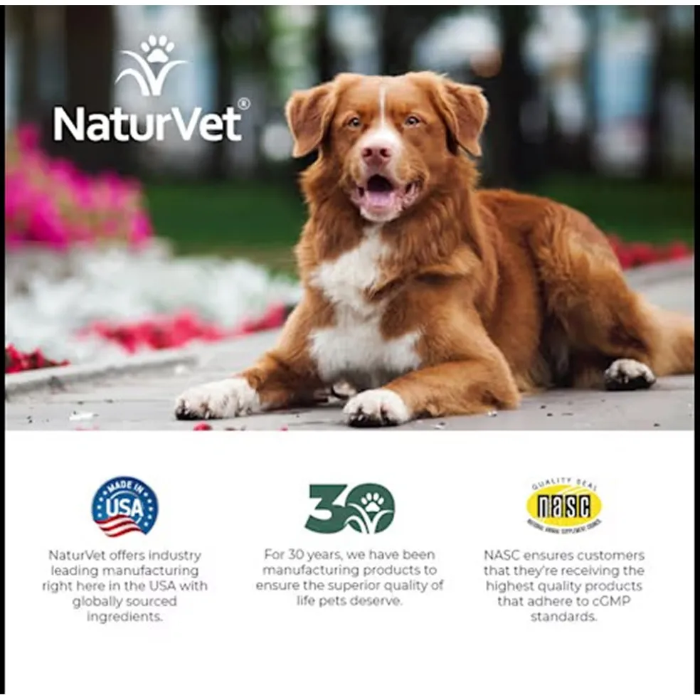NaturVet Senior Daily Care Multi-Benefit 8-in-1 Support For Dogs (60 Soft Chews)