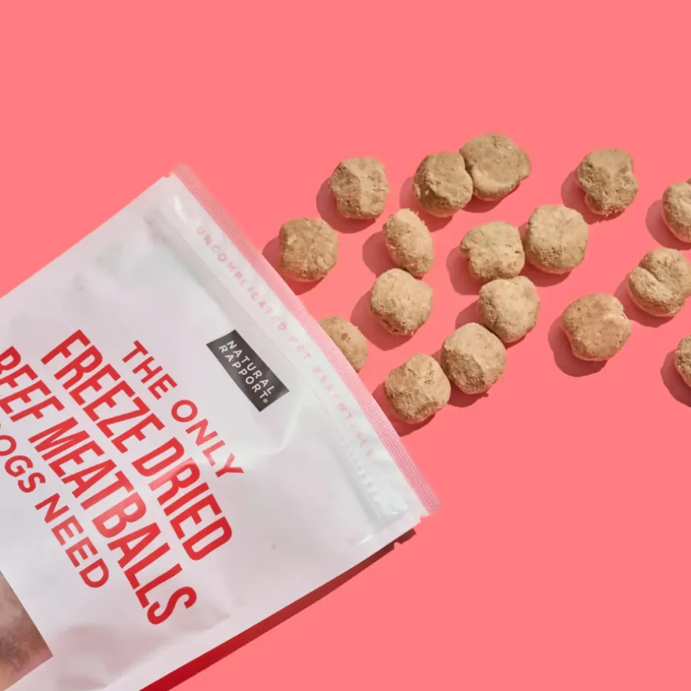 Nautral Rapport The Only Freeze Dried Beef Meatballs Dogs Need